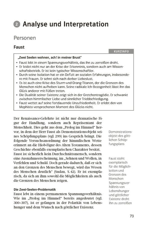 Produktbild: Lekt&uuml;rehilfen Johann Wolfgang von Goethe 'Faust - Der Trag&ouml;die erster Teil'