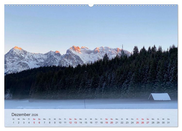 Produktbild: Alpenauszeit - Die Bergh&uuml;tten unserer Alpen (hochwertiger Premium Wandkalender 2026 DIN A2 quer), Kunstdruck in Hochglanz