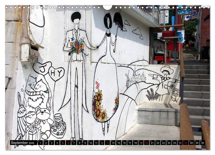 Produktbild: Street Art Seoul (Wandkalender 2026 DIN A3 quer), CALVENDO Monatskalender