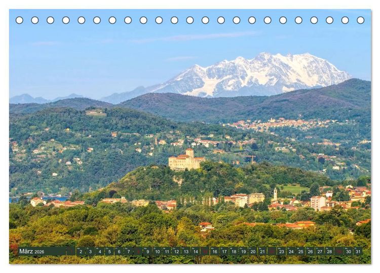 Produktbild: Lago Maggiore - Bezaubernde Orte am Ostufer (Tischkalender 2026 DIN A5 quer), CALVENDO Monatskalender