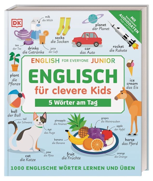 Produktbild: Englisch f&uuml;r clevere Kids - 5 W&ouml;rter am Tag