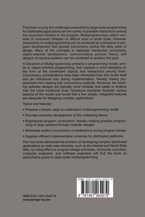 Produktbild: A Discipline of Multiprogramming