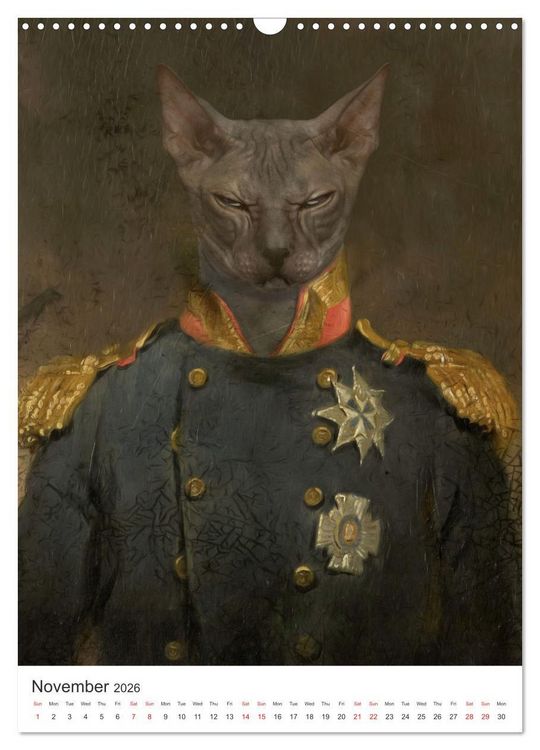 Produktbild: Aristocrat Cats (Wall Calendar 2026 DIN A3 portrait), CALVENDO 12 Month Wall Calendar