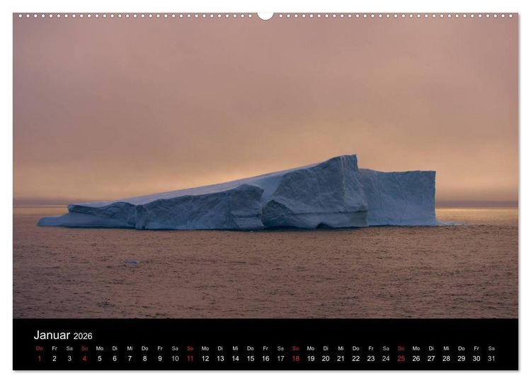 Produktbild: Gr&ouml;nland by Andr&eacute; Poling (hochwertiger Premium Wandkalender 2026 DIN A2 quer), Kunstdruck in Hochglanz
