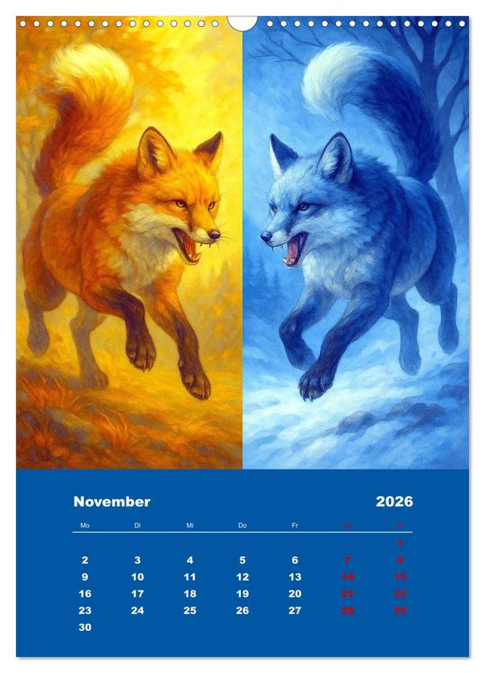 Produktbild: Spiegelwildnis (Wandkalender 2026 DIN A3 hoch), CALVENDO Monatskalender
