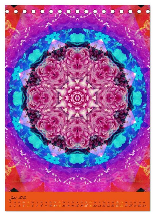 Produktbild: Mandala Energien (Tischkalender 2026 DIN A5 hoch), CALVENDO Monatskalender