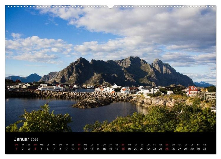 Produktbild: Lofoten - Norwegens magische Inseln (hochwertiger Premium Wandkalender 2026 DIN A2 quer), Kunstdruck in Hochglanz
