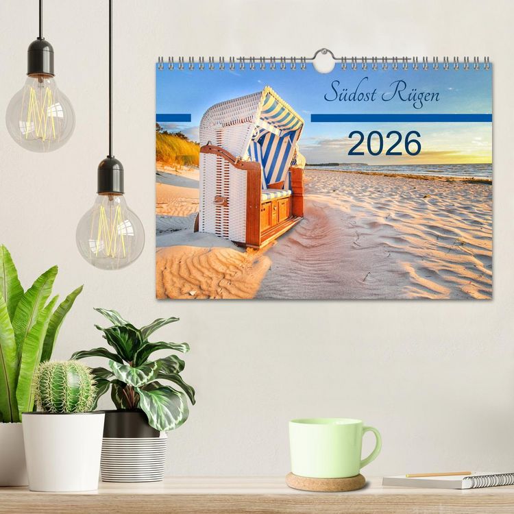 Produktbild: S&uuml;dost R&uuml;gen 2026 (Wandkalender 2026 DIN A4 quer), CALVENDO Monatskalender