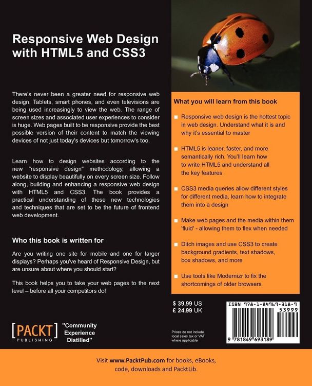 Produktbild: Responsive Web Design with Html5 and Css3