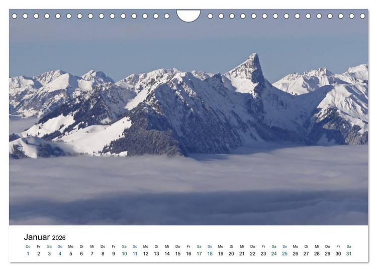 Produktbild: Stockhorn &ndash; &Uuml;ber Stock und Stein (Wandkalender 2026 DIN A4 quer), CALVENDO Monatskalender
