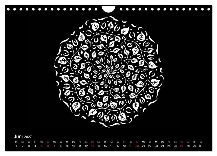 Produktbild: Entspannung und Ruhe durch Mandalas (Wandkalender 2027 DIN A4 quer), CALVENDO Monatskalender