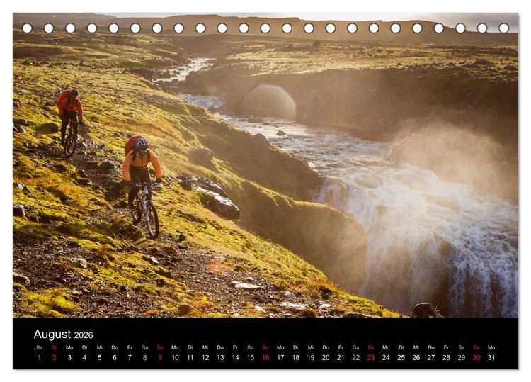 Produktbild: Bike Abenteuer Island (Tischkalender 2026 DIN A5 quer), CALVENDO Monatskalender
