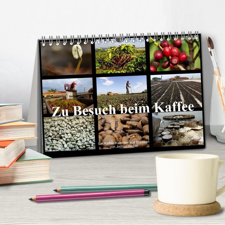 Produktbild: Zu Besuch beim Kaffee (Tischkalender 2026 DIN A5 quer), CALVENDO Monatskalender
