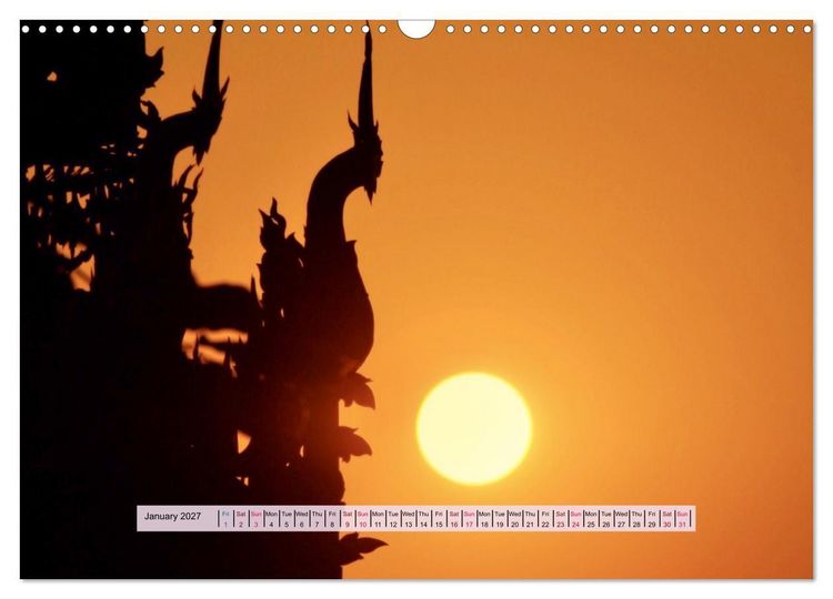 Produktbild: Spiritual Light of Asia (Wall Calendar 2027 DIN A3 landscape), CALVENDO 12 Month Wall Calendar