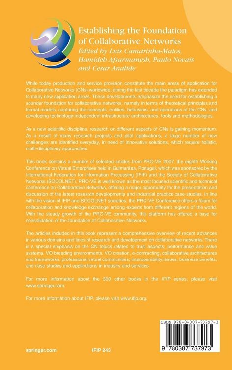 Produktbild: Establishing the Foundation of Collaborative Networks