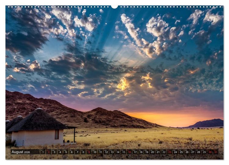 Produktbild: Namibia - Colours and Light (High Quality Premium Wall Calendar 2026 DIN A2 landscape),CALVENDO 12 Month Wall Calendar