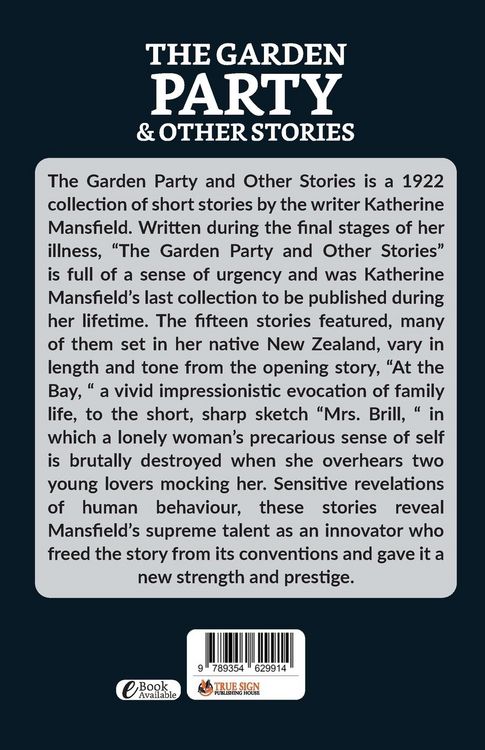 Produktbild: The Garden Party and Other Stories