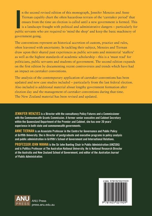 Produktbild: Caretaker Conventions in Australasia