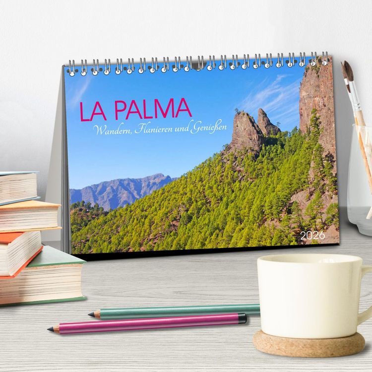 Produktbild: La Palma. Wandern, Flanieren und Genie&szlig;en (Tischkalender 2026 DIN A5 quer), CALVENDO Monatskalender