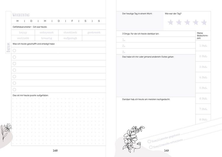 Produktbild: Happy me &ndash; Meine 10-Wochen-Tagebuch-Challenge mit Social-Media-Star Cali Kessy