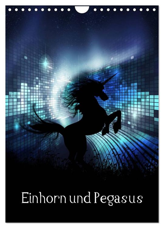 Produktbild: Einhorn und Pegasus (Wandkalender 2026 DIN A4 hoch), CALVENDO Monatskalender