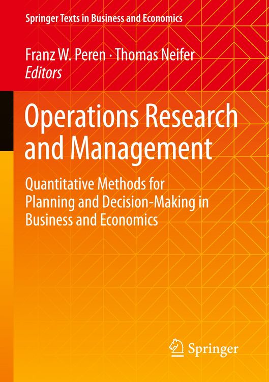 Produktbild: Operations Research and Management