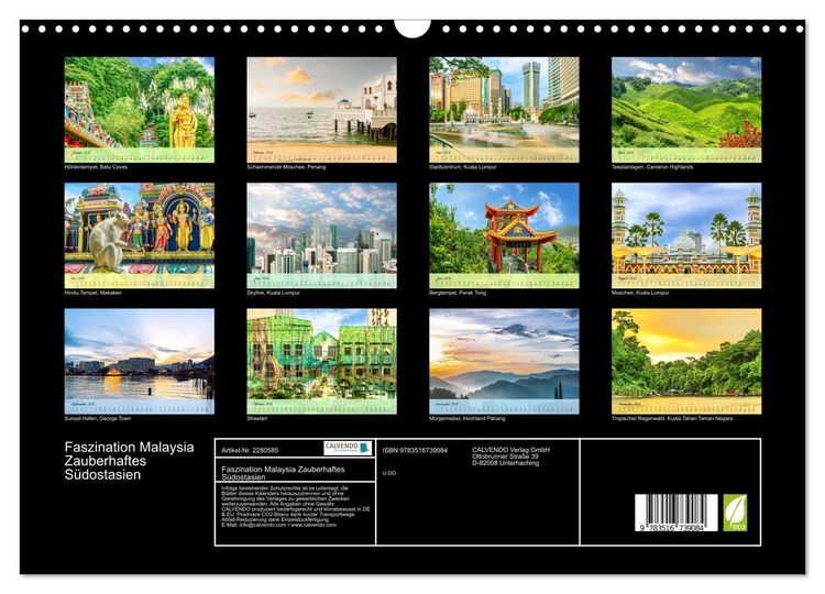 Produktbild: Faszination Malaysia Zauberhaftes S&uuml;dostasien (Wandkalender 2026 DIN A3 quer), CALVENDO Monatskalender