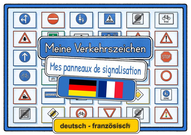 Produktbild: Meine Verkehrszeichen deutsch - franz&ouml;sisch