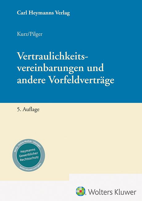 Produktbild: Vertraulichkeitsvereinbarungen und andere Vorfeldvertr&auml;ge