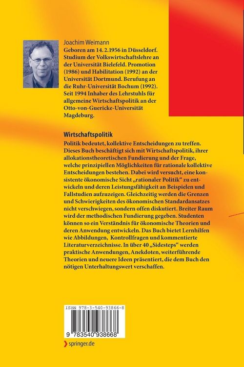 Produktbild: Wirtschaftspolitik