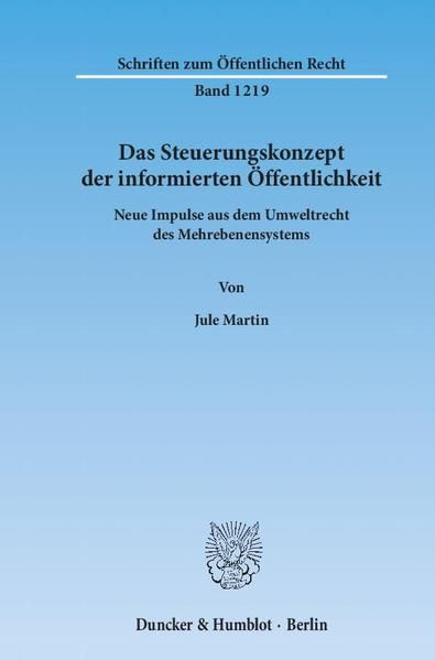 Produktbild: Das Steuerungskonzept der informierten &Ouml;ffentlichkeit.