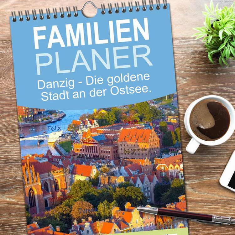 Produktbild: Familienplaner 2026 - Danzig - Die goldene Stadt an der Ostsee. mit 5 Spalten (Wandkalender, 21 x 45 cm) CALVENDO