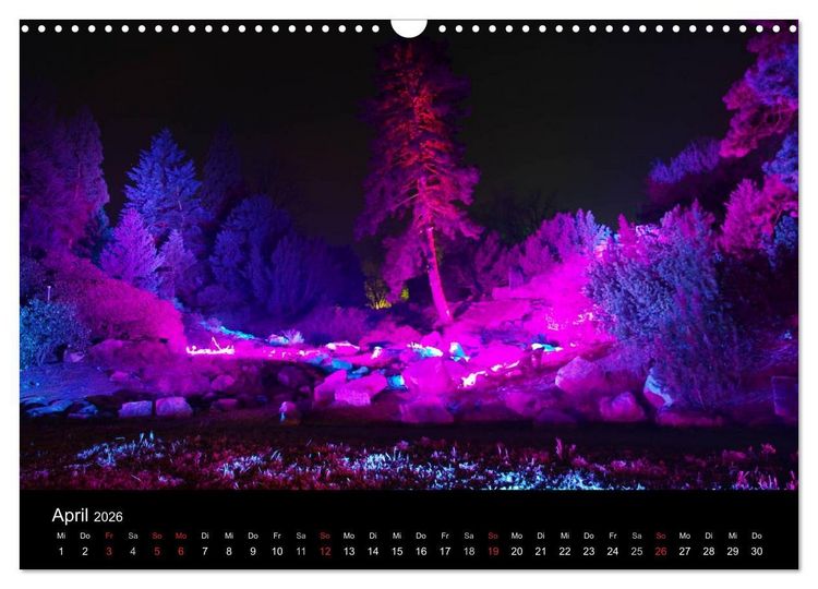 Produktbild: Wenn es Nacht wird im Ruhrgebiet (Wandkalender 2026 DIN A3 quer), CALVENDO Monatskalender
