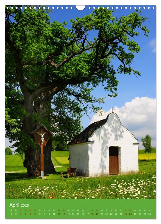 Produktbild: Malerische Kirchen und Kapellen (Wandkalender 2026 DIN A3 hoch), CALVENDO Monatskalender