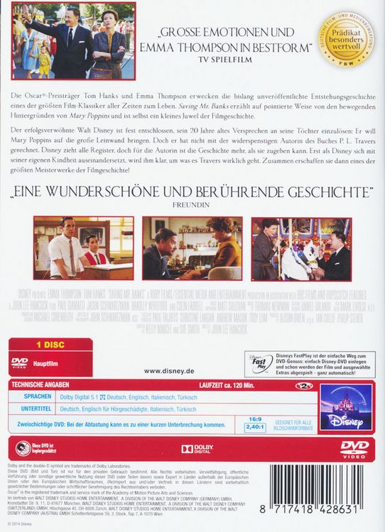 Produktbild: Saving Mr. Banks