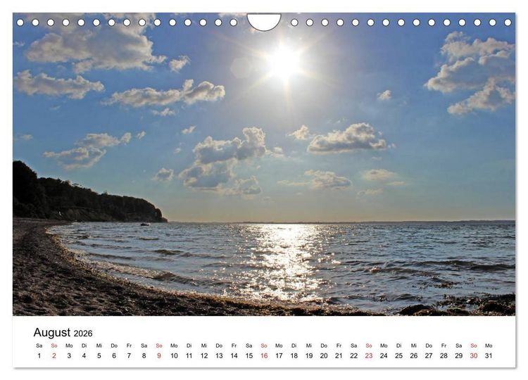 Produktbild: Ostseek&uuml;ste 2026 (Wandkalender 2026 DIN A4 quer), CALVENDO Monatskalender