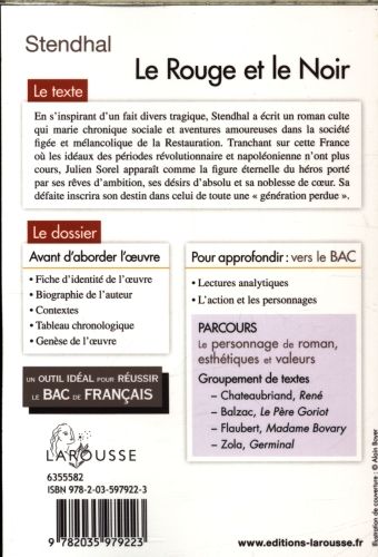 Produktbild: Le rouge et le noir : sp&eacute;cial nouveau bac