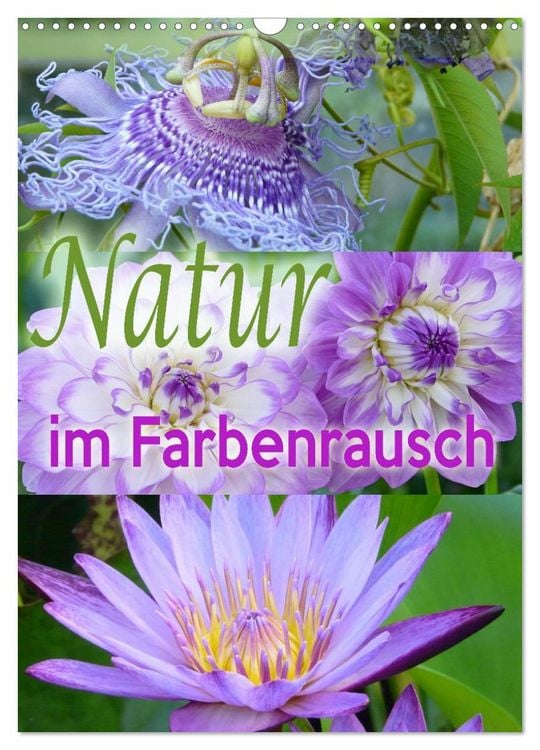 Produktbild: Natur im Farbenrausch (Wandkalender 2026 DIN A3 hoch), CALVENDO Monatskalender
