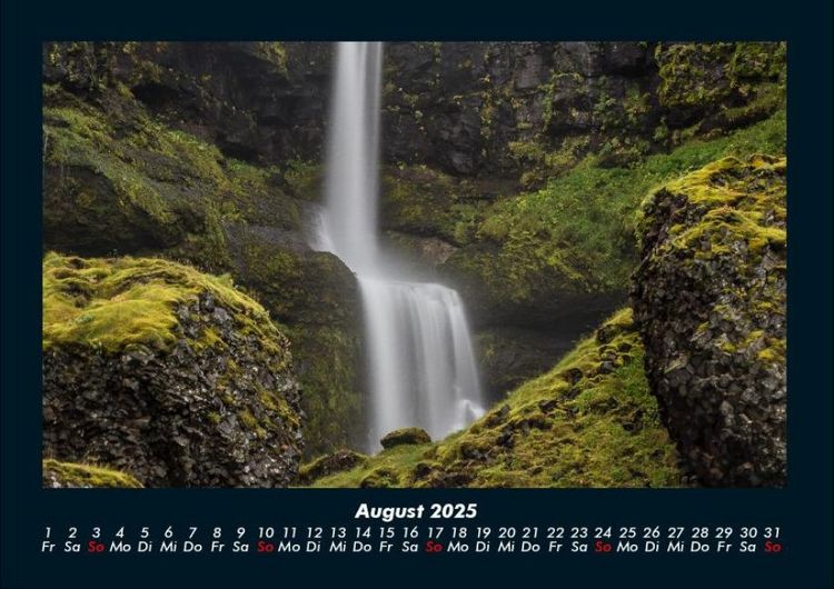 Produktbild: Wasserf&auml;lle 2025 Fotokalender DIN A4