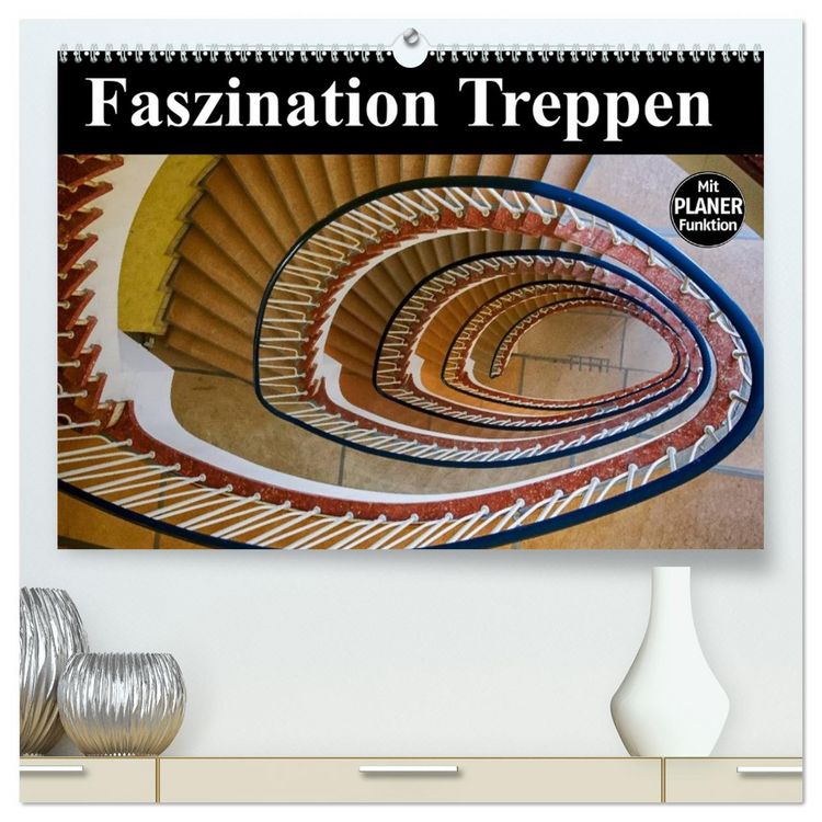Produktbild: Faszination Treppen (hochwertiger Premium Wandkalender 2026 DIN A2 quer), Kunstdruck in Hochglanz