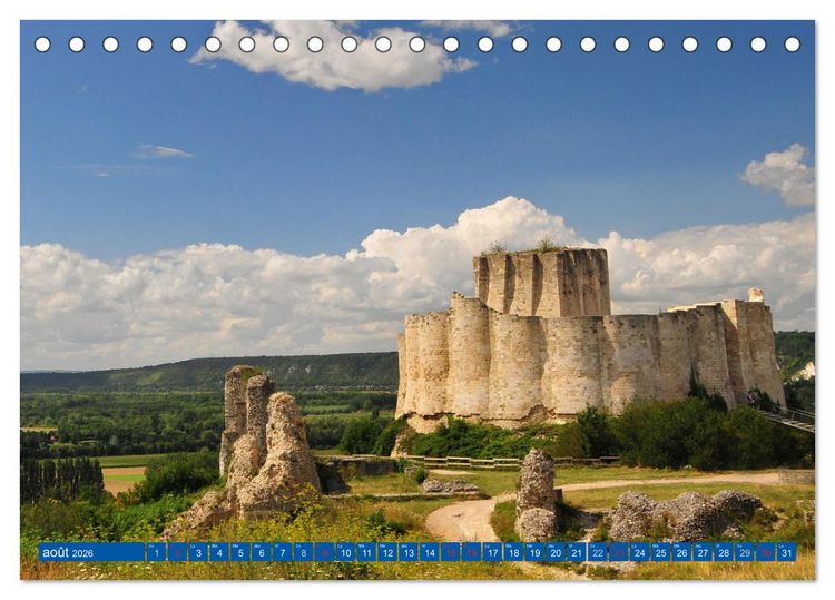 Produktbild: D&eacute;couvrez la Normandie (Calendrier de bureau 2026 DIN A5 vertical), CALVENDO calendrier mensuel