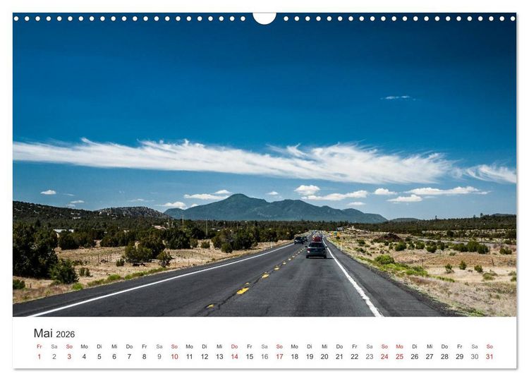 Produktbild: USA Roads (Wandkalender 2026 DIN A3 quer), CALVENDO Monatskalender