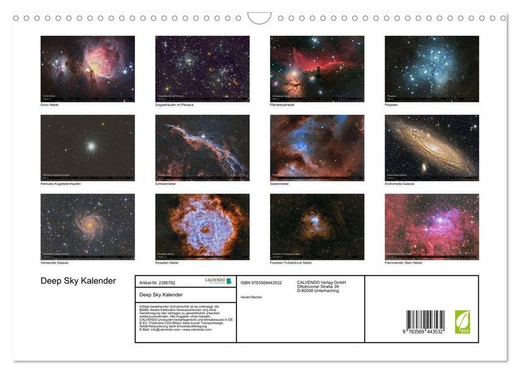 Produktbild: Deep Sky Kalender (Wandkalender 2027 DIN A3 quer), CALVENDO Monatskalender