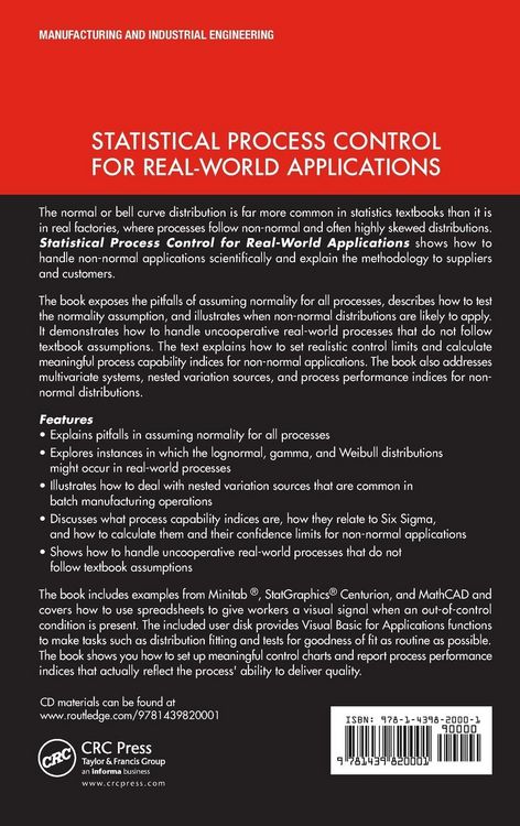 Produktbild: Statistical Process Control for Real-World Applications