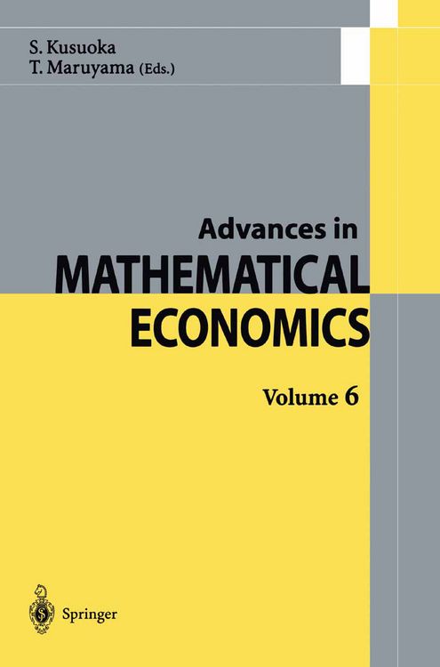 Produktbild: Advances in Mathematical Economics