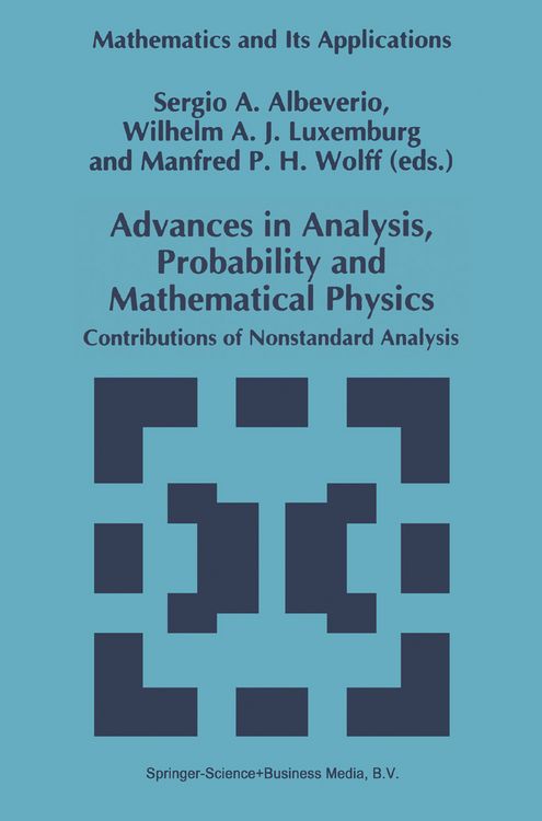 Produktbild: Advances in Analysis, Probability and Mathematical Physics