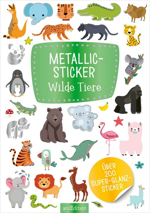 Produktbild: Metallic-Sticker &ndash; Wilde Tiere