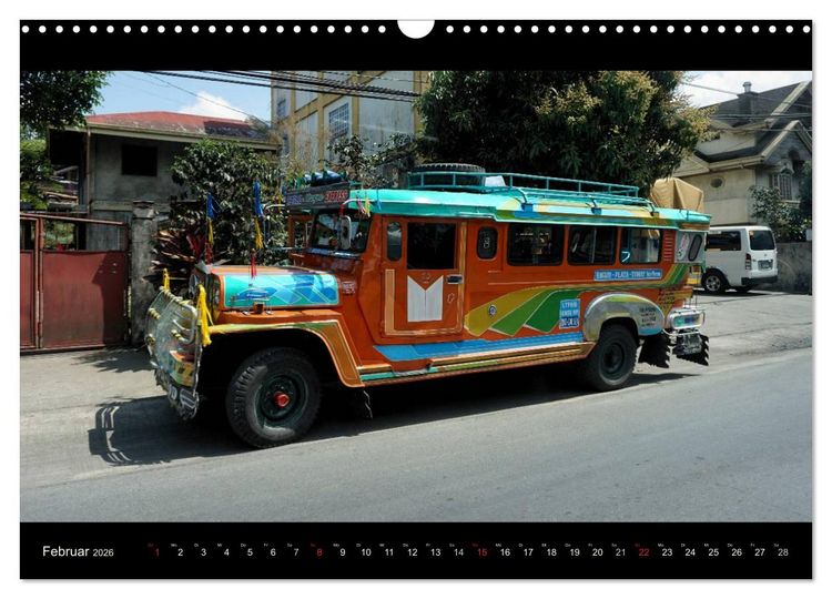 Produktbild: Jeepneys (Wandkalender 2026 DIN A3 quer), CALVENDO Monatskalender