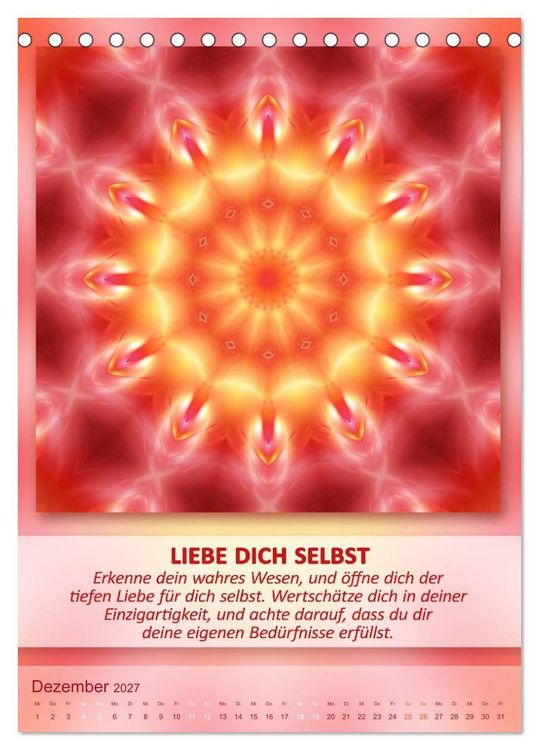 Produktbild: Light Energy Mandalas - Kalender - Vol. 2 (Tischkalender 2027 DIN A5 hoch), CALVENDO Monatskalender