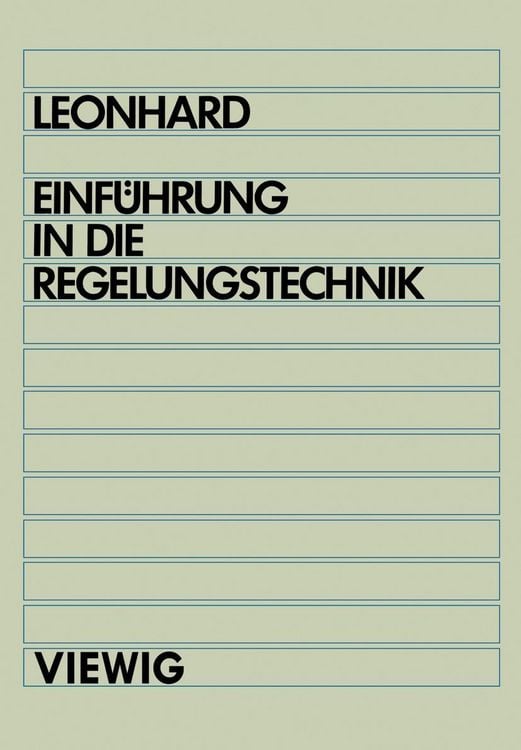 Produktbild: Einf&uuml;hrung in die Regelungstechnik